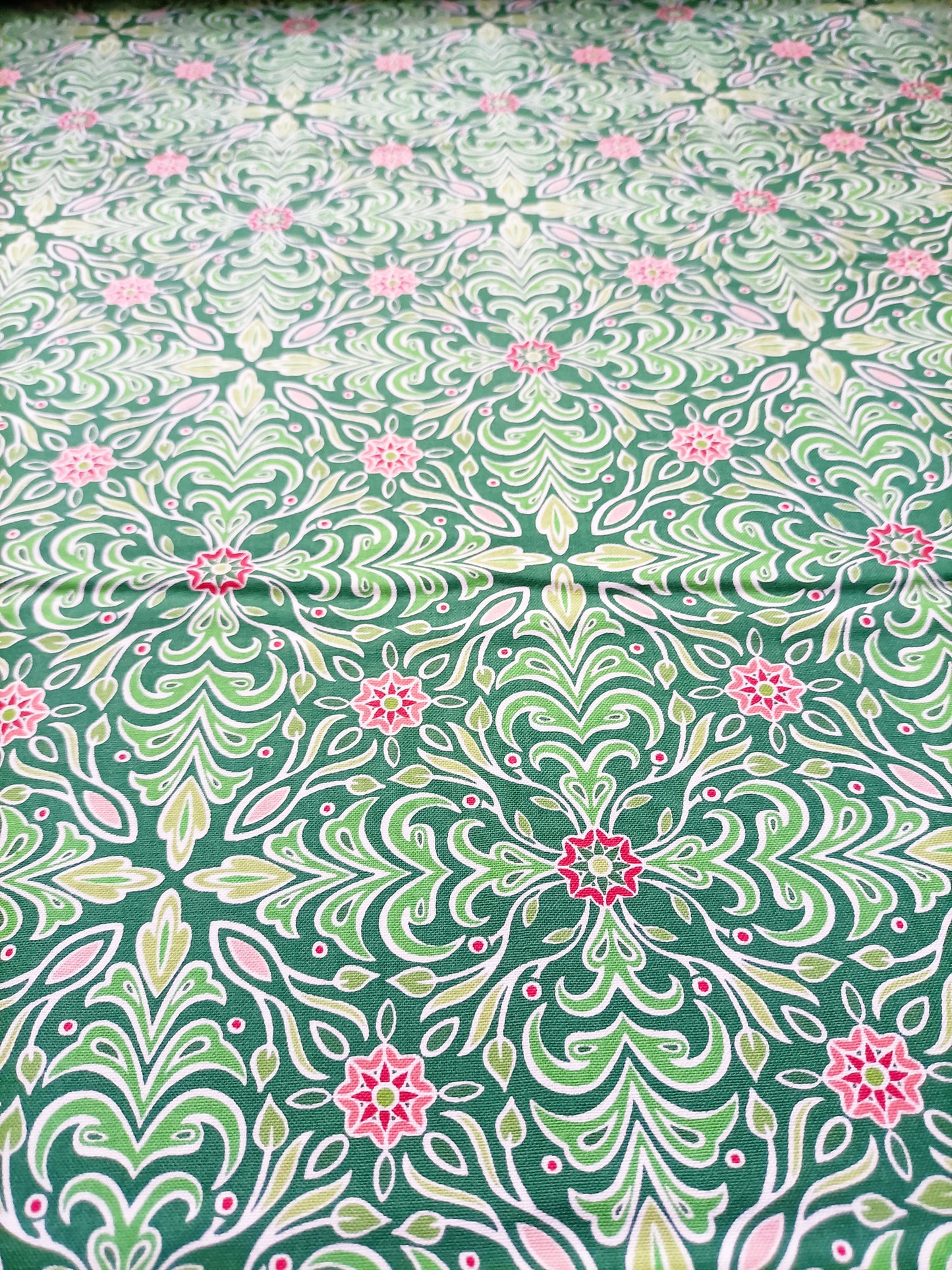 Cotton Fabric - Holiday Jewel Green - Benartex and Amanda Murphy