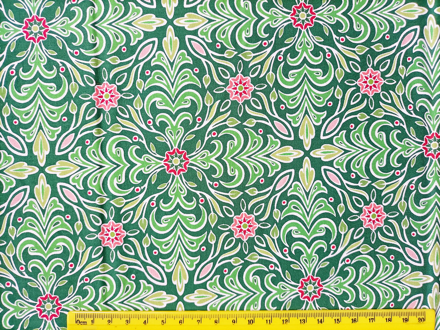 Cotton Fabric - Holiday Jewel Green - Benartex and Amanda Murphy