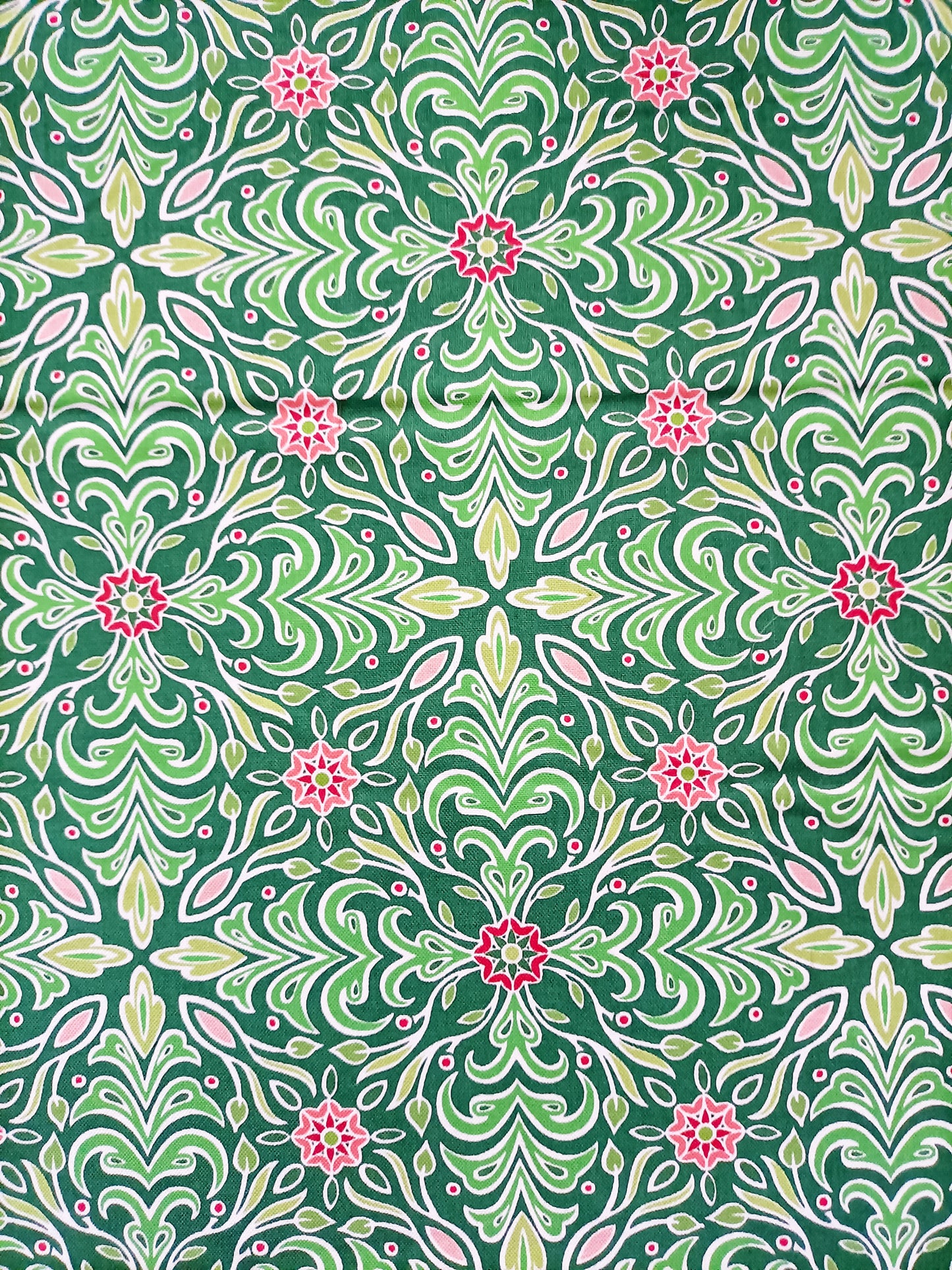Cotton Fabric - Holiday Jewel Green - Benartex and Amanda Murphy