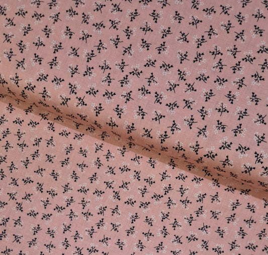 Cotton Fabric - Prairie Bonnet in Coral - Riley Blake