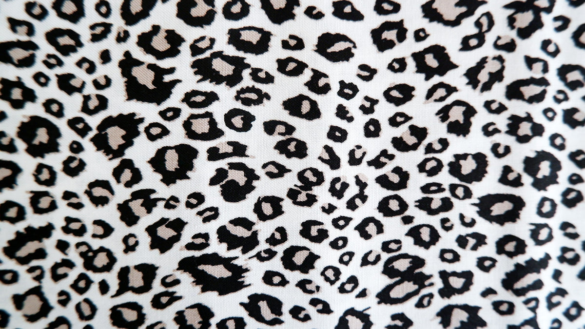 Cotton Fabric - Small Snow Leopard Print - Riley Blake – AltFabrics