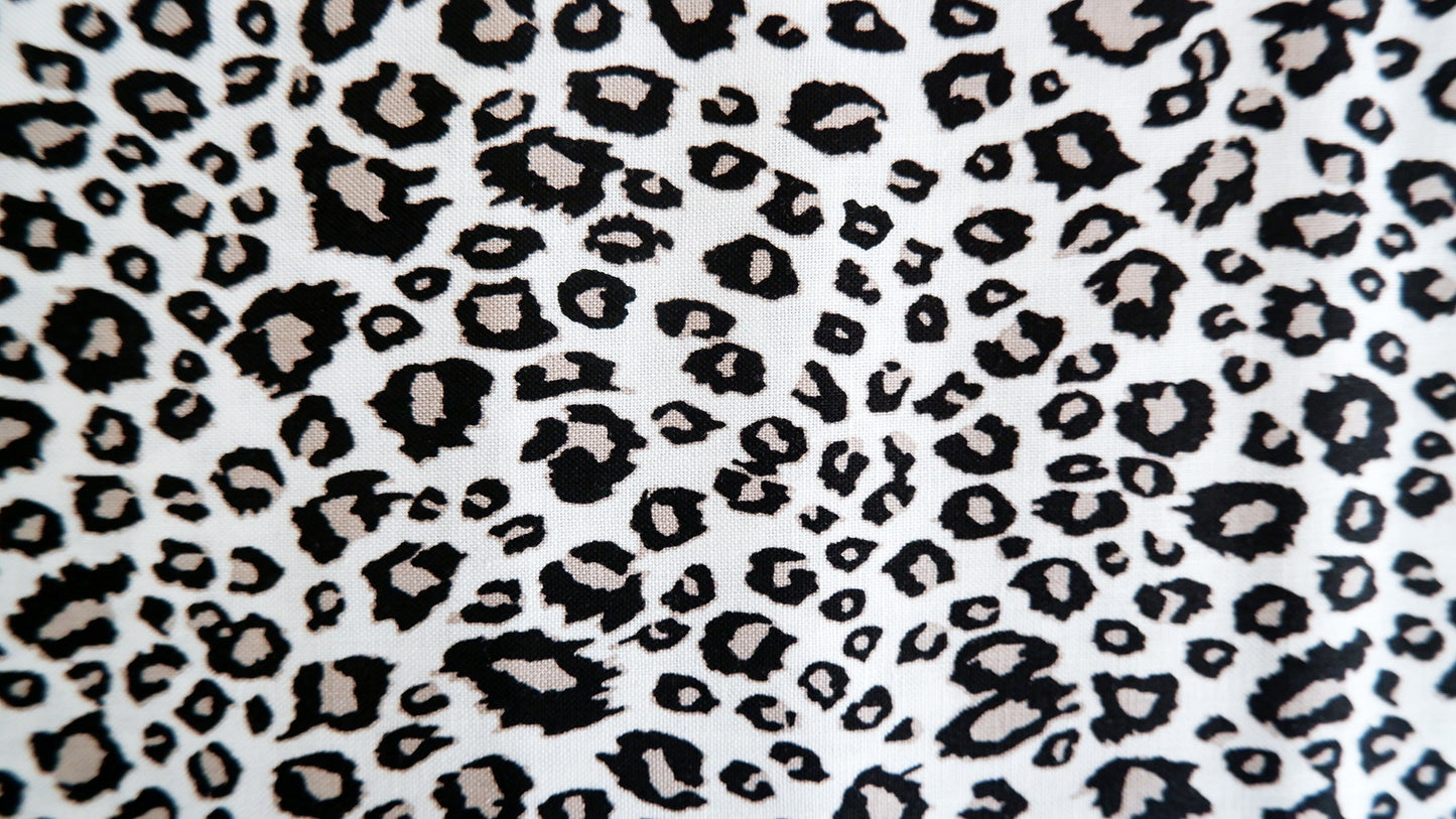 Cotton Fabric - Small Snow Leopard Print - Riley Blake