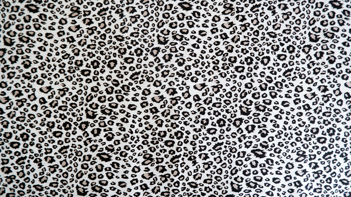 Cotton Fabric - Small Snow Leopard Print - Riley Blake – AltFabrics