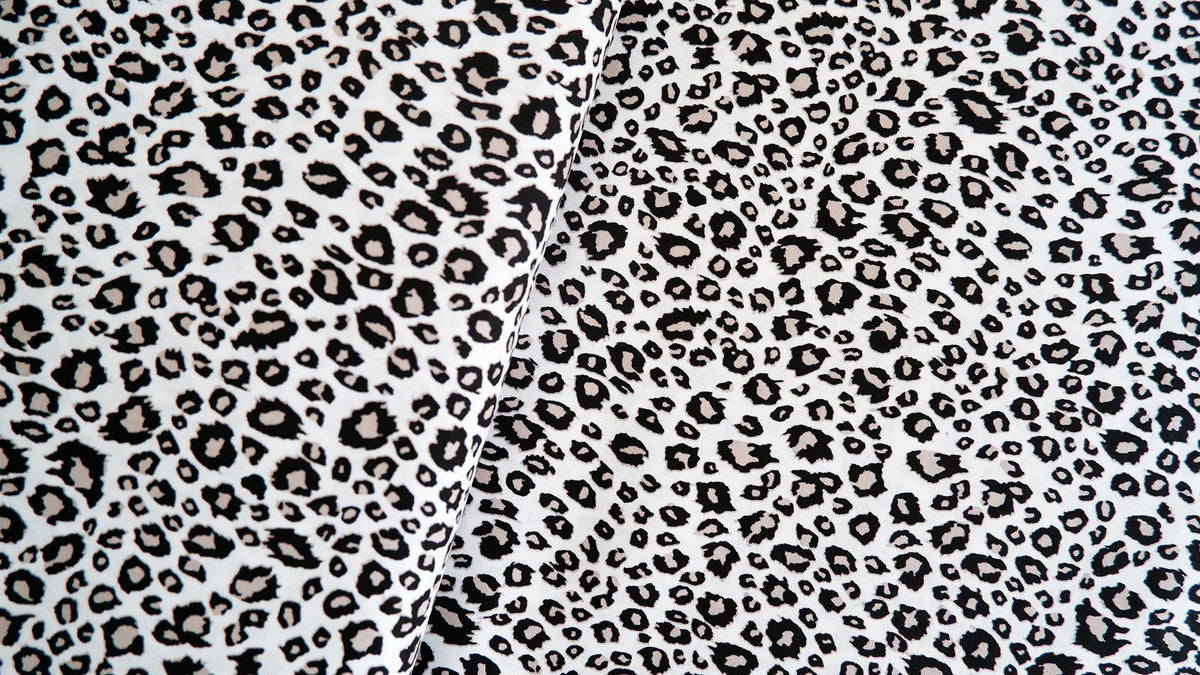 Cotton Fabric - Small Snow Leopard Print - Riley Blake – AltFabrics