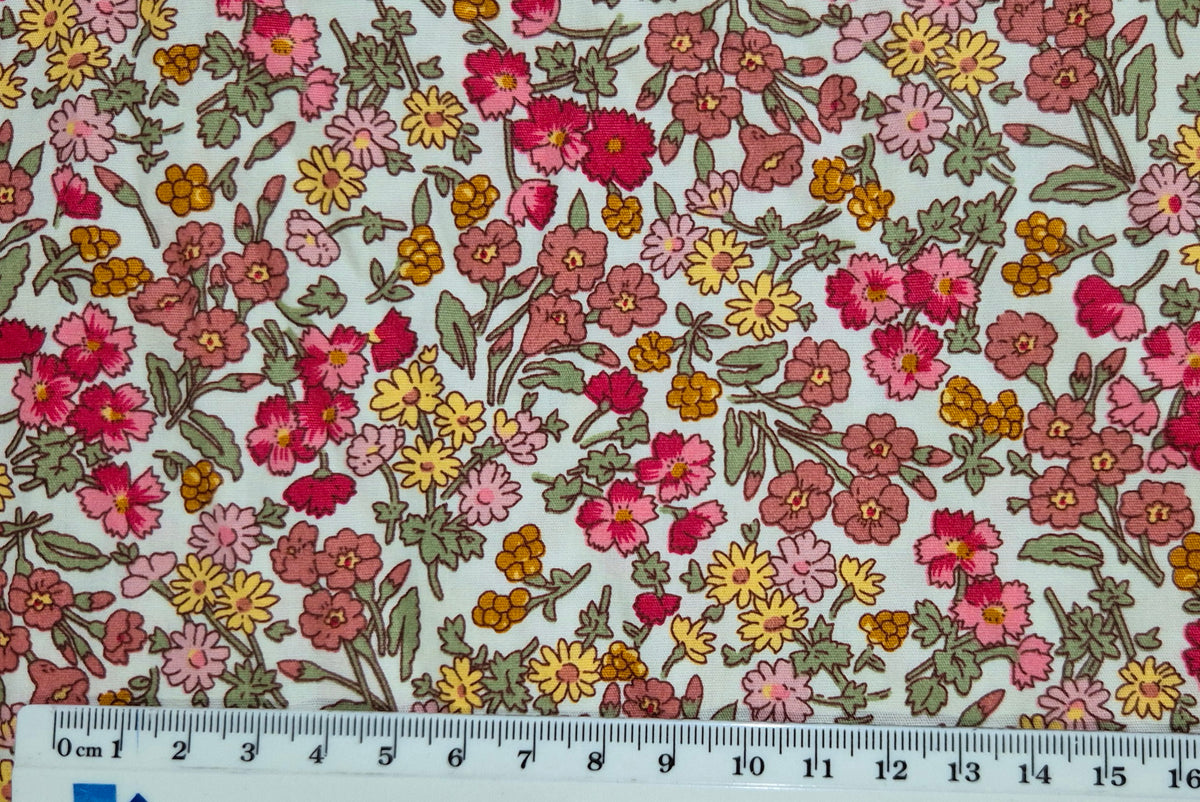 Cotton - Belleboo flowers - Fabric Rescue
