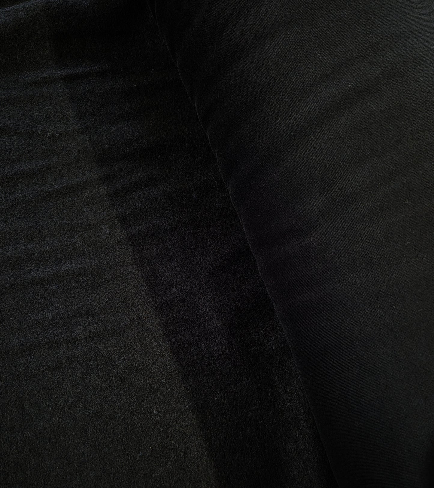 Black polyfleece - windcheater - Fabric Rescue