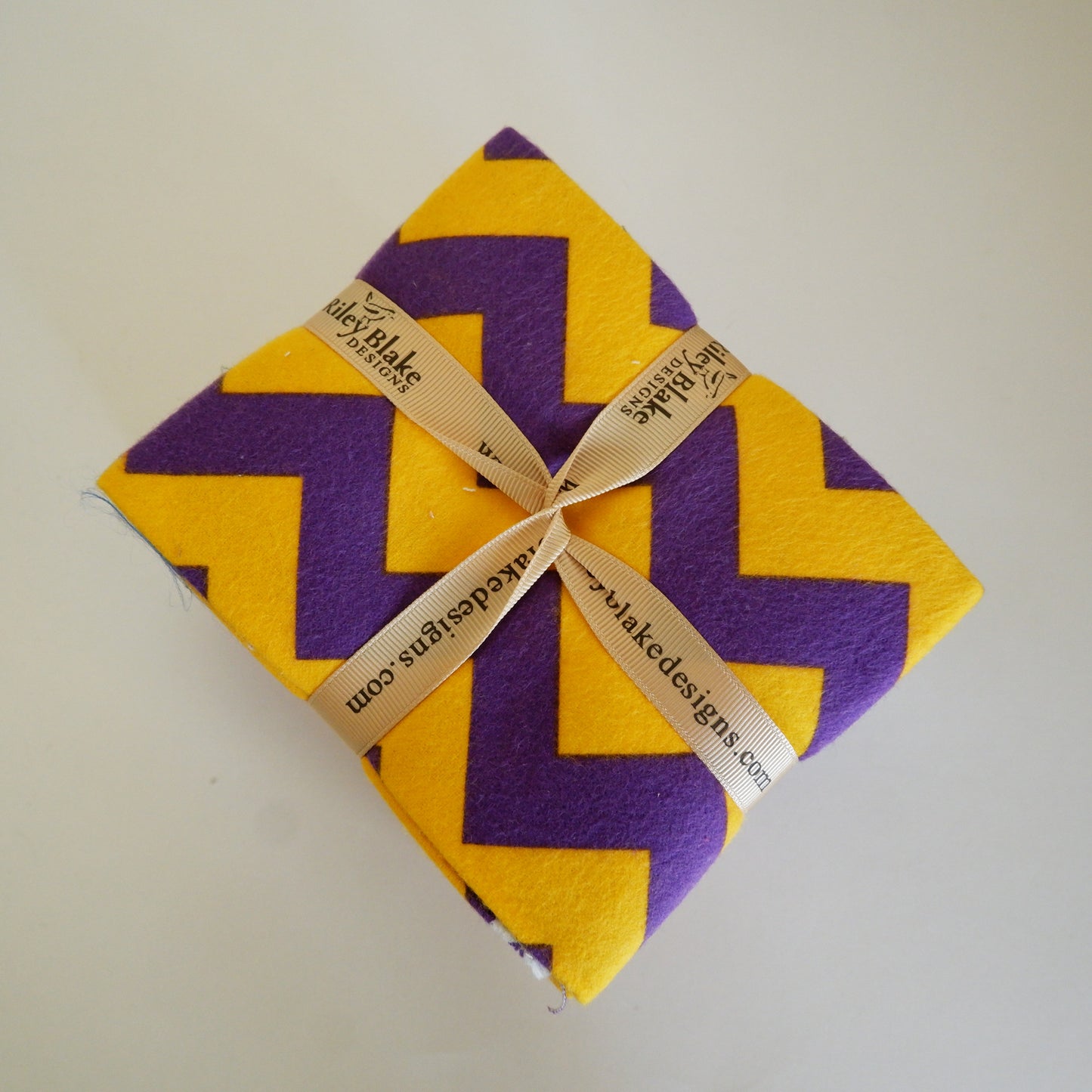 Cotton Flannel Fat Quarter - 12 Pieces - School Chevrons - Riley Blake