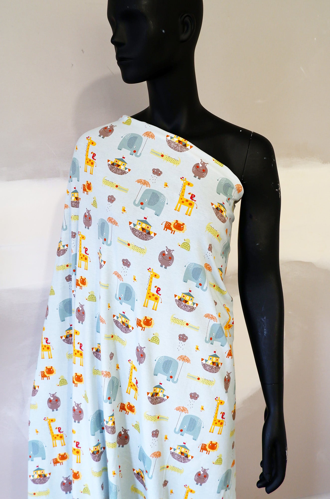 Stretch Jersey - Giraffe Crossing Stretch Knit