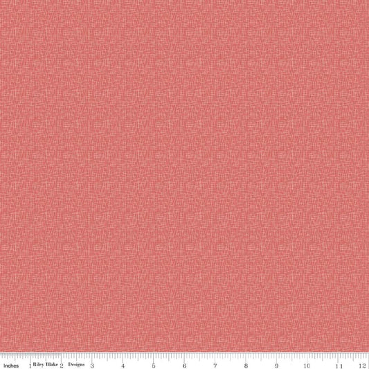 Cotton Fabric - Hashtag small coral - Riley Blake