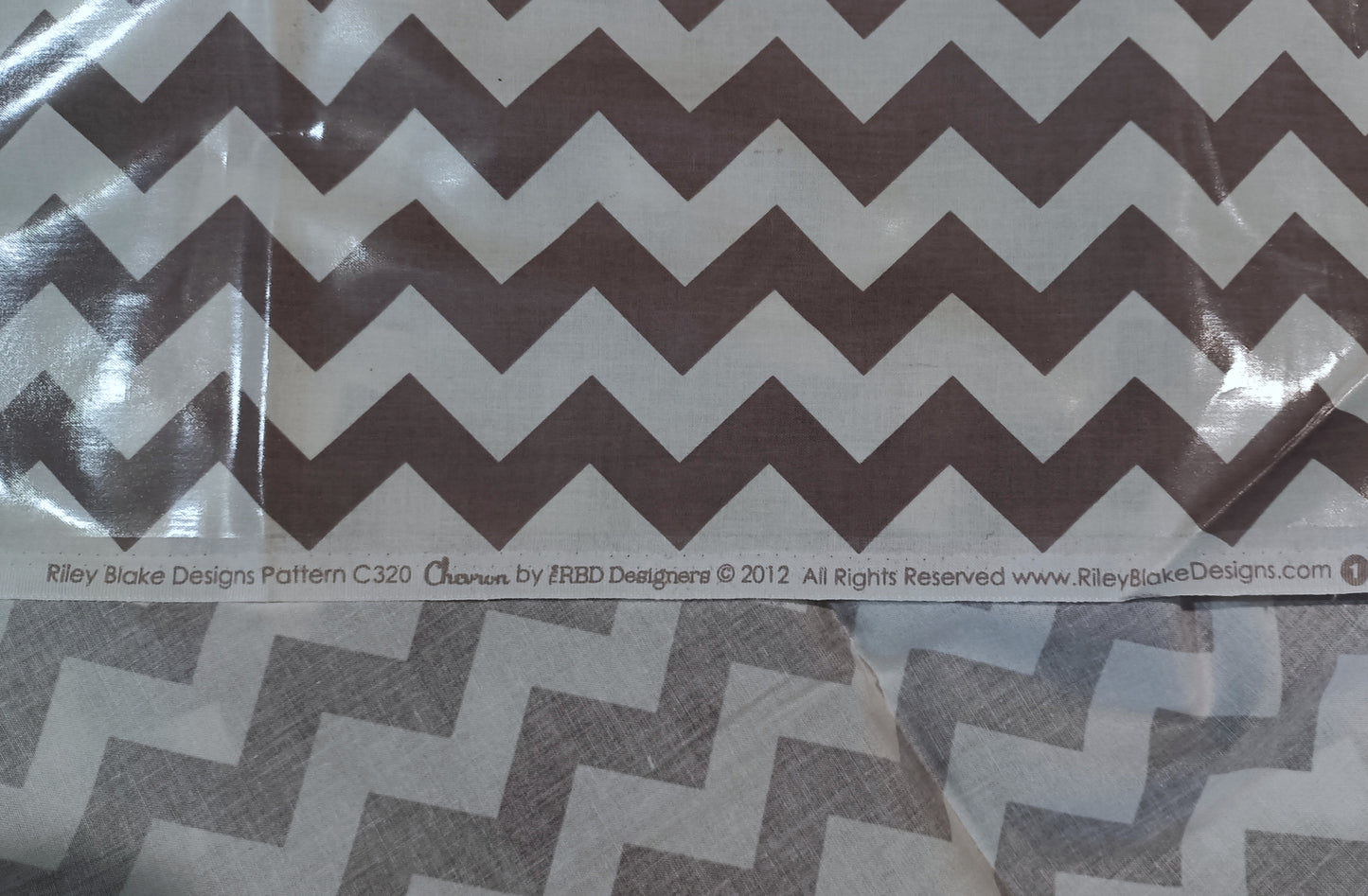 Laminated Cotton - Chevron - Fabric Rescue