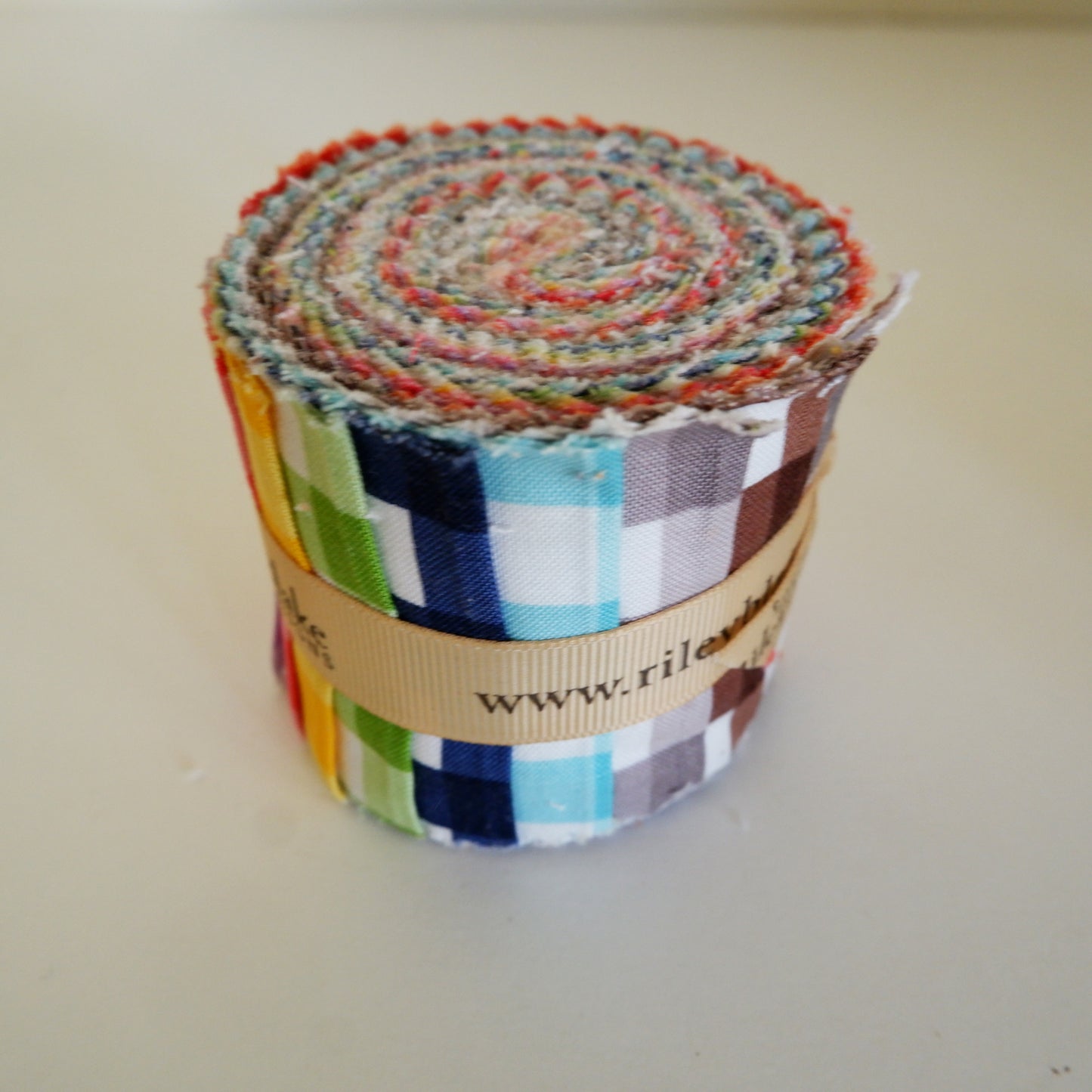 Large Gingham Rolie Polie - 11 Pieces - Riley Blake