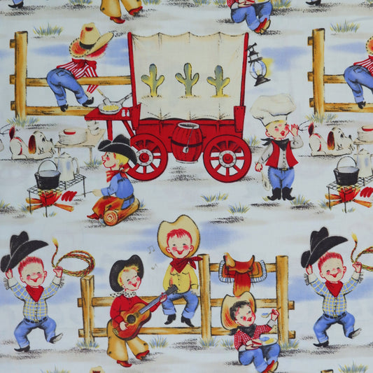 Cotton Fabric - Lil Cowpokes - Fabric Rescue