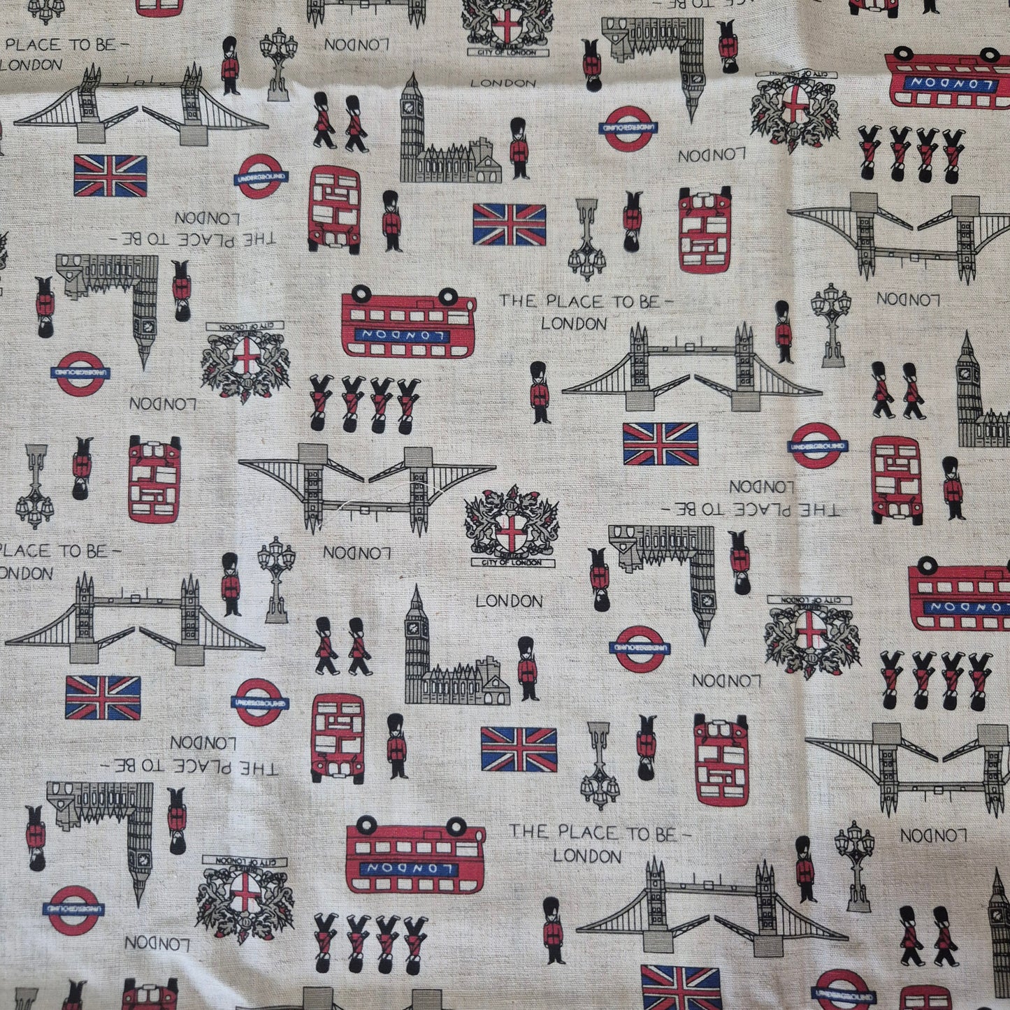 Cotton Fabric - London - 1m remnant - Fabric Rescue
