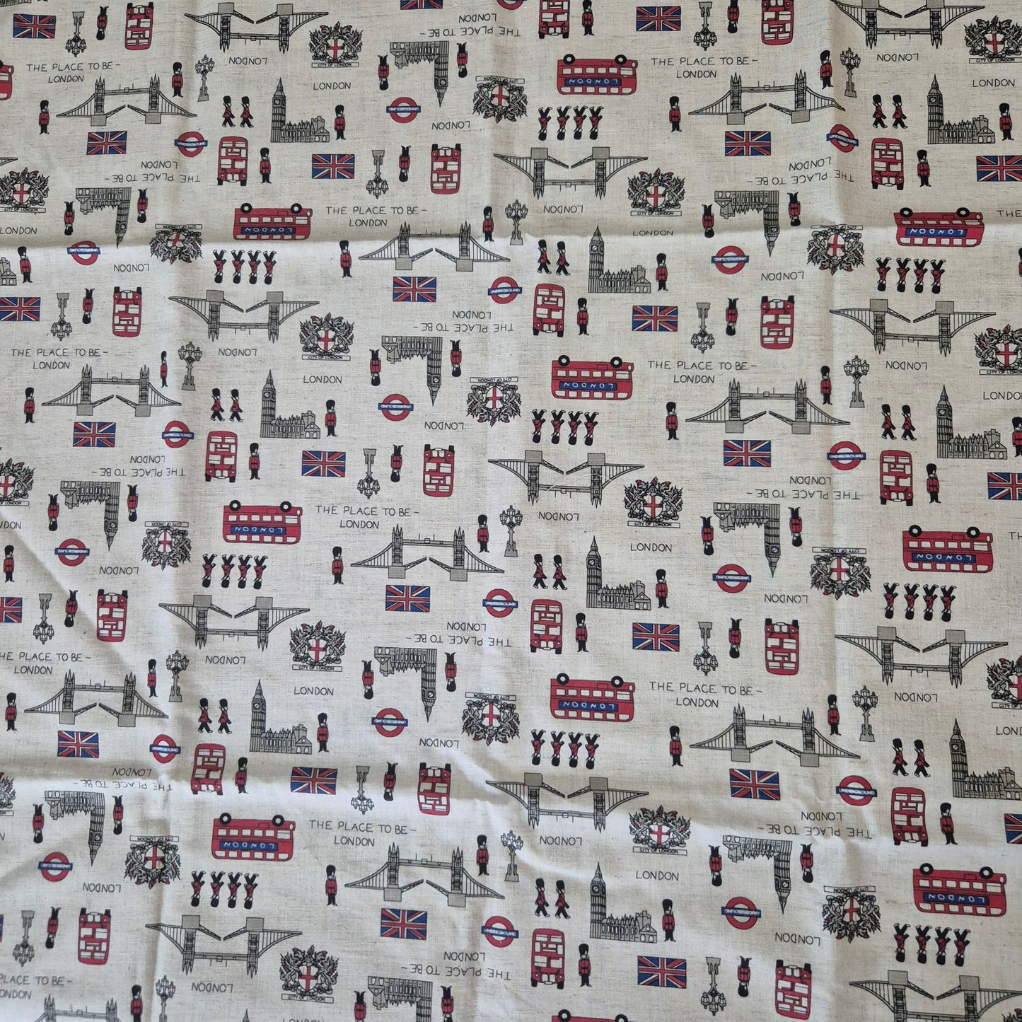 Cotton Fabric - London - 1m remnant - Fabric Rescue