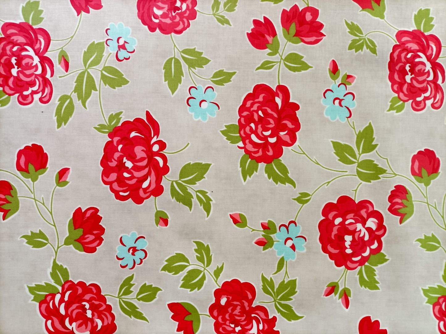 Laminated Cotton - Roses - Fabric Rescue