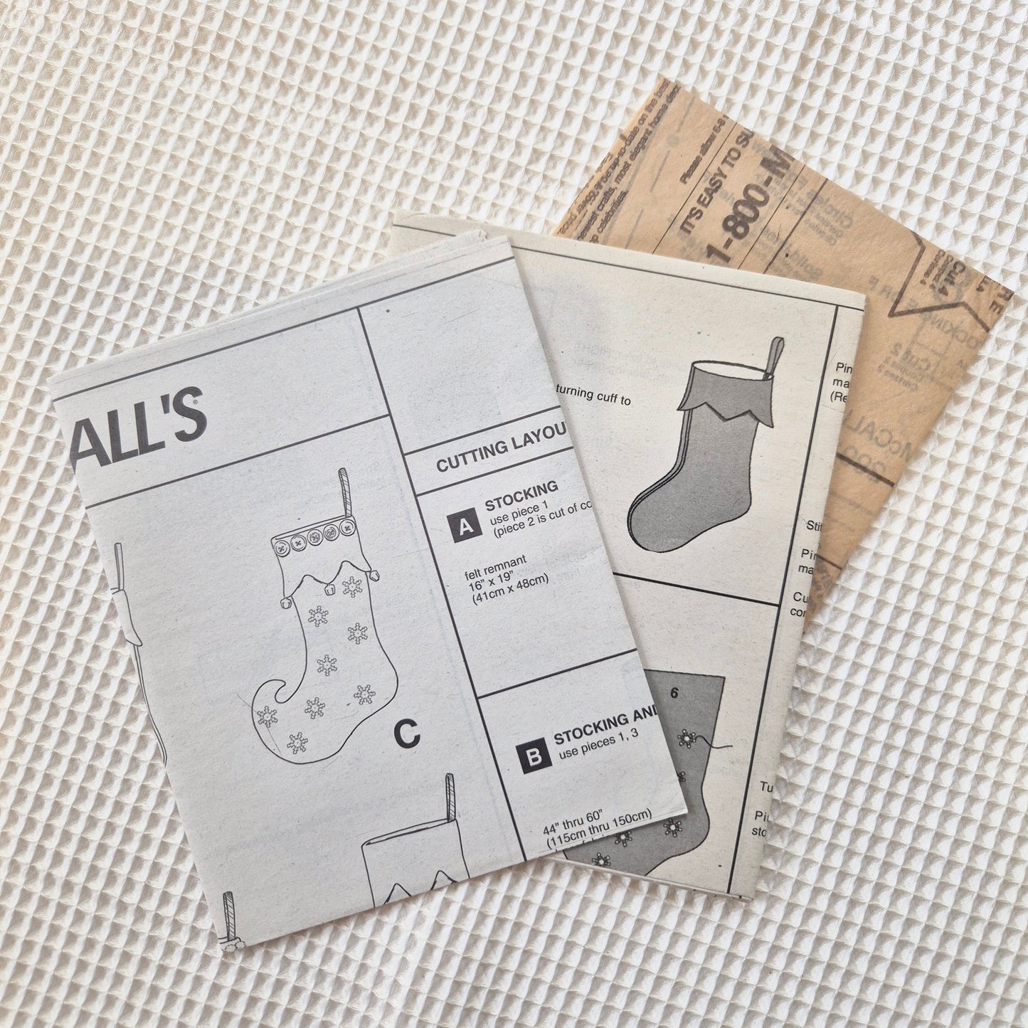 McCall's 2991, Christmas Stockings