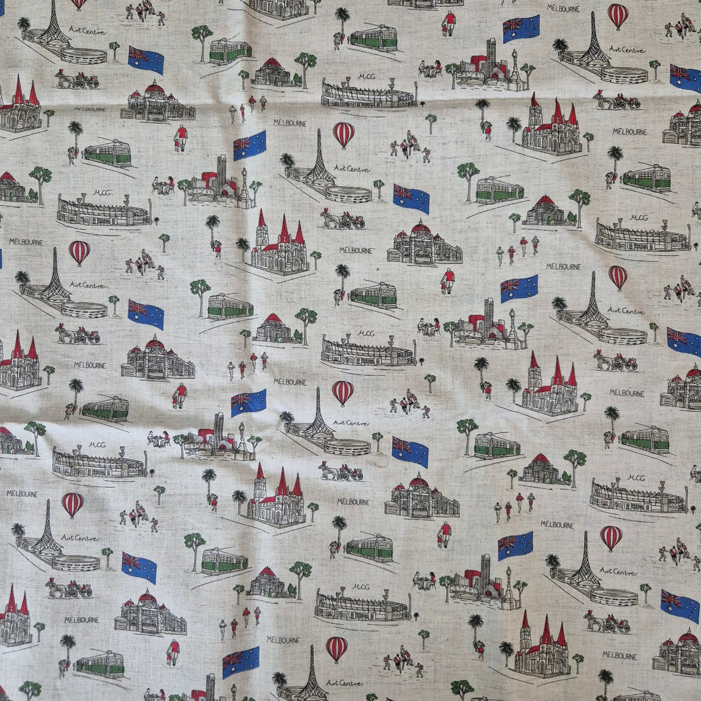 Cotton Fabric - Melbourne - 1.5m remnant - Fabric Rescue