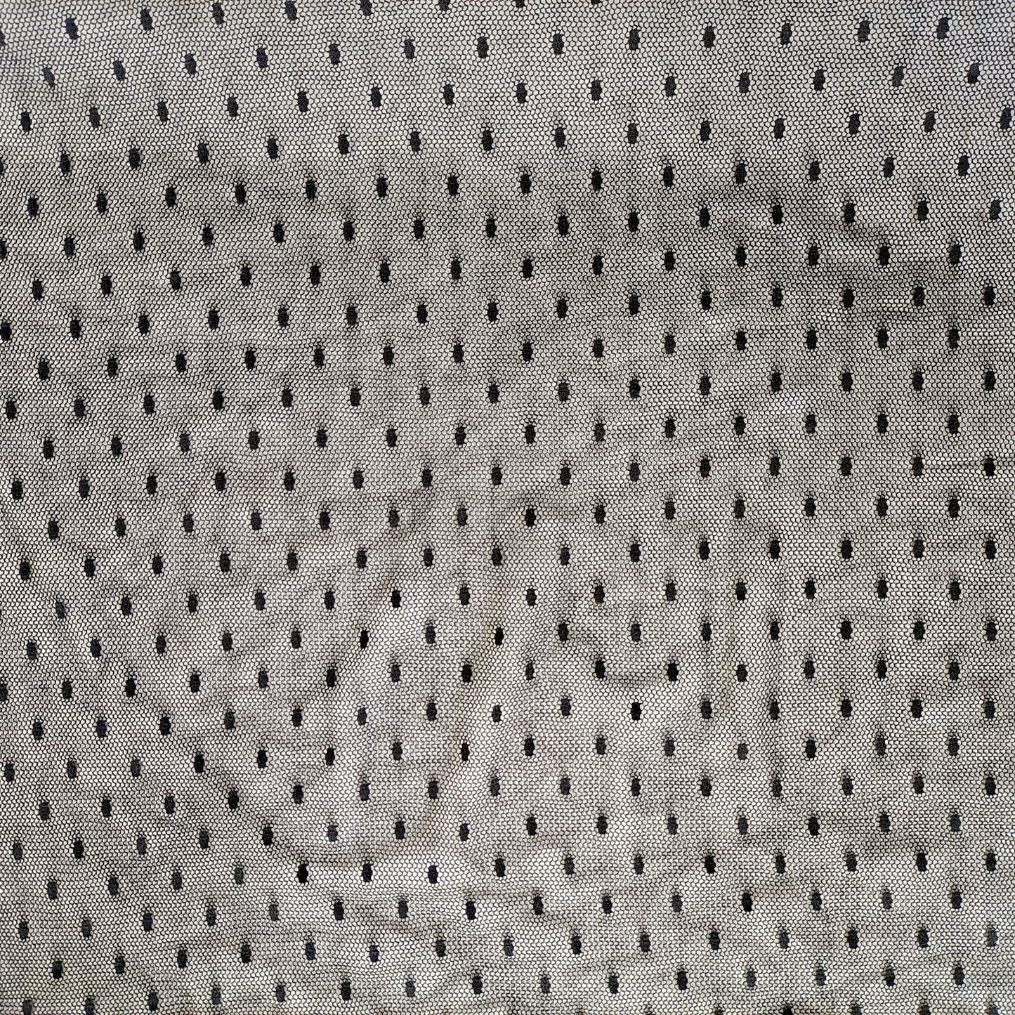 Black nylon stretch mesh lace - Fabric Rescue