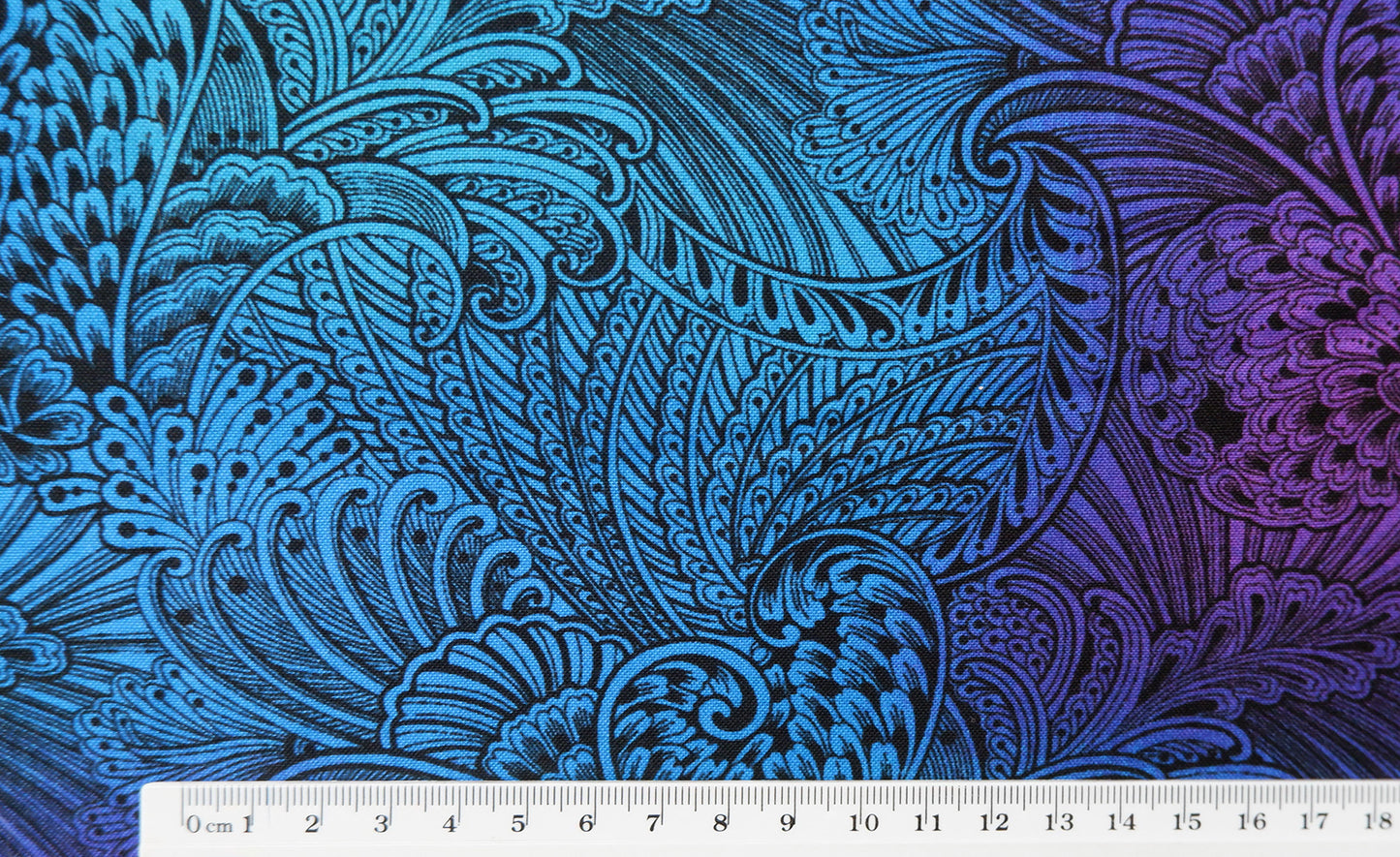 Fat Quarter - Peacock Flourish - Benartex - Cotton Fabric