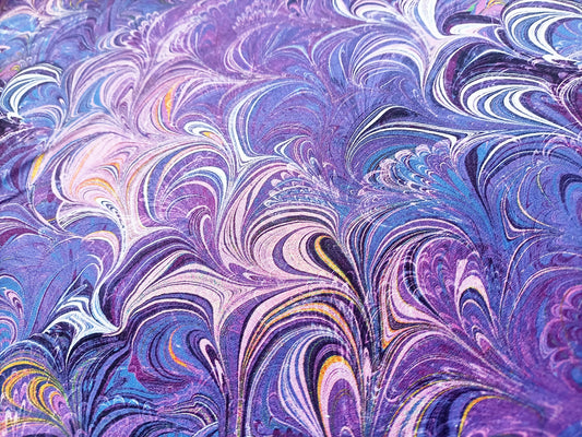 Cotton Fabric - Cosette Purple Poured Colour