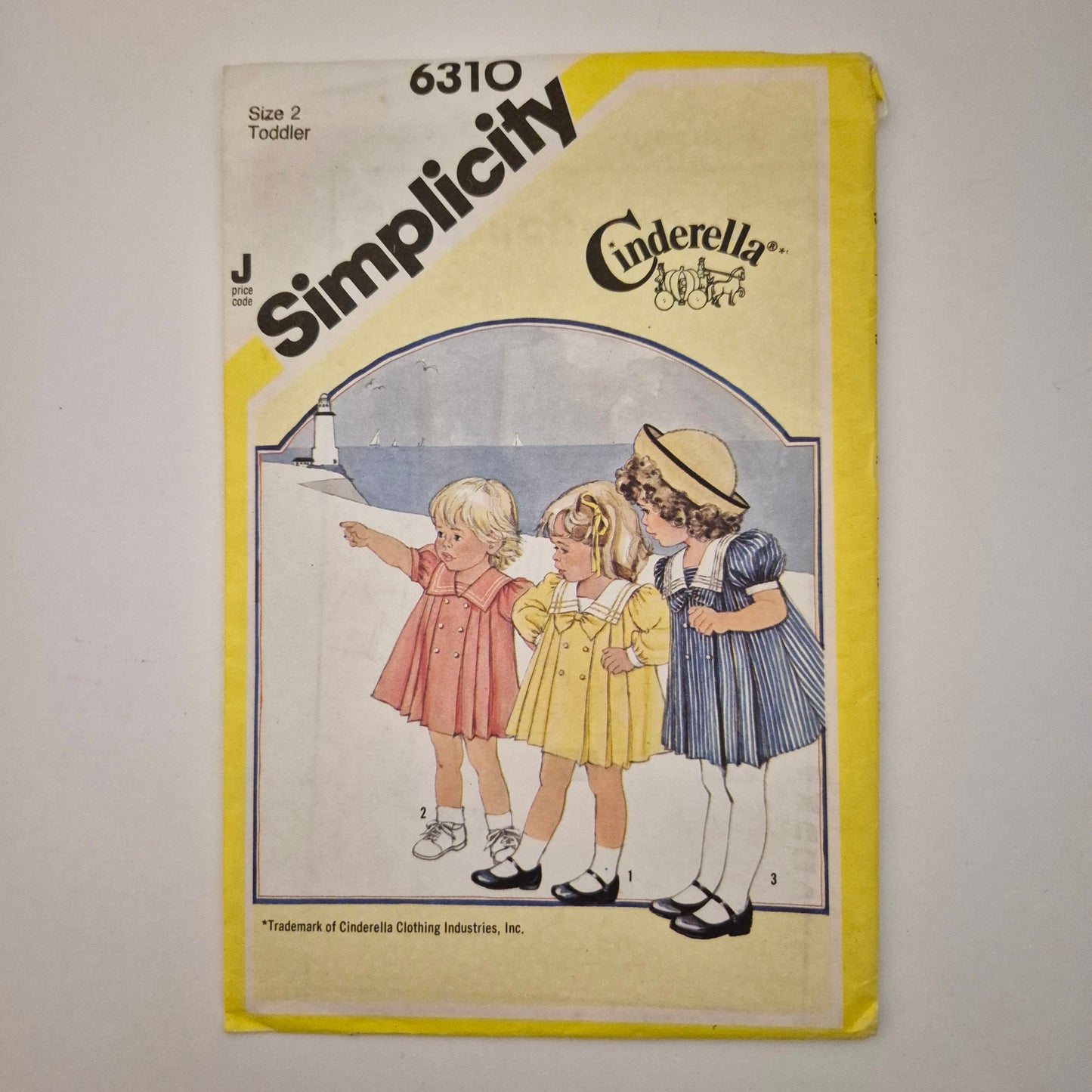 Simplicity 6310, Toddler's sailor dress pattern, size 2