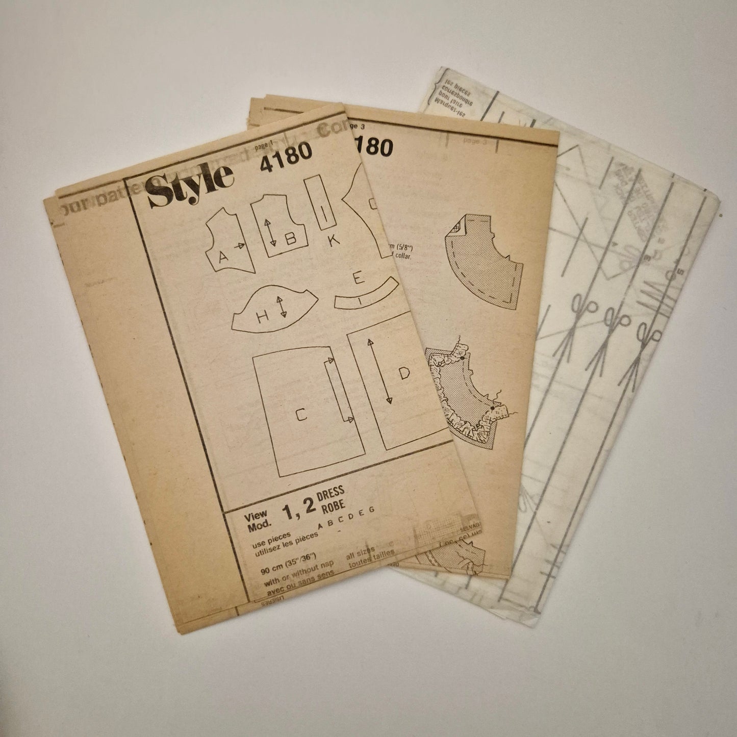 Style 4180, Child's dress pattern, Sizes 2 - 4