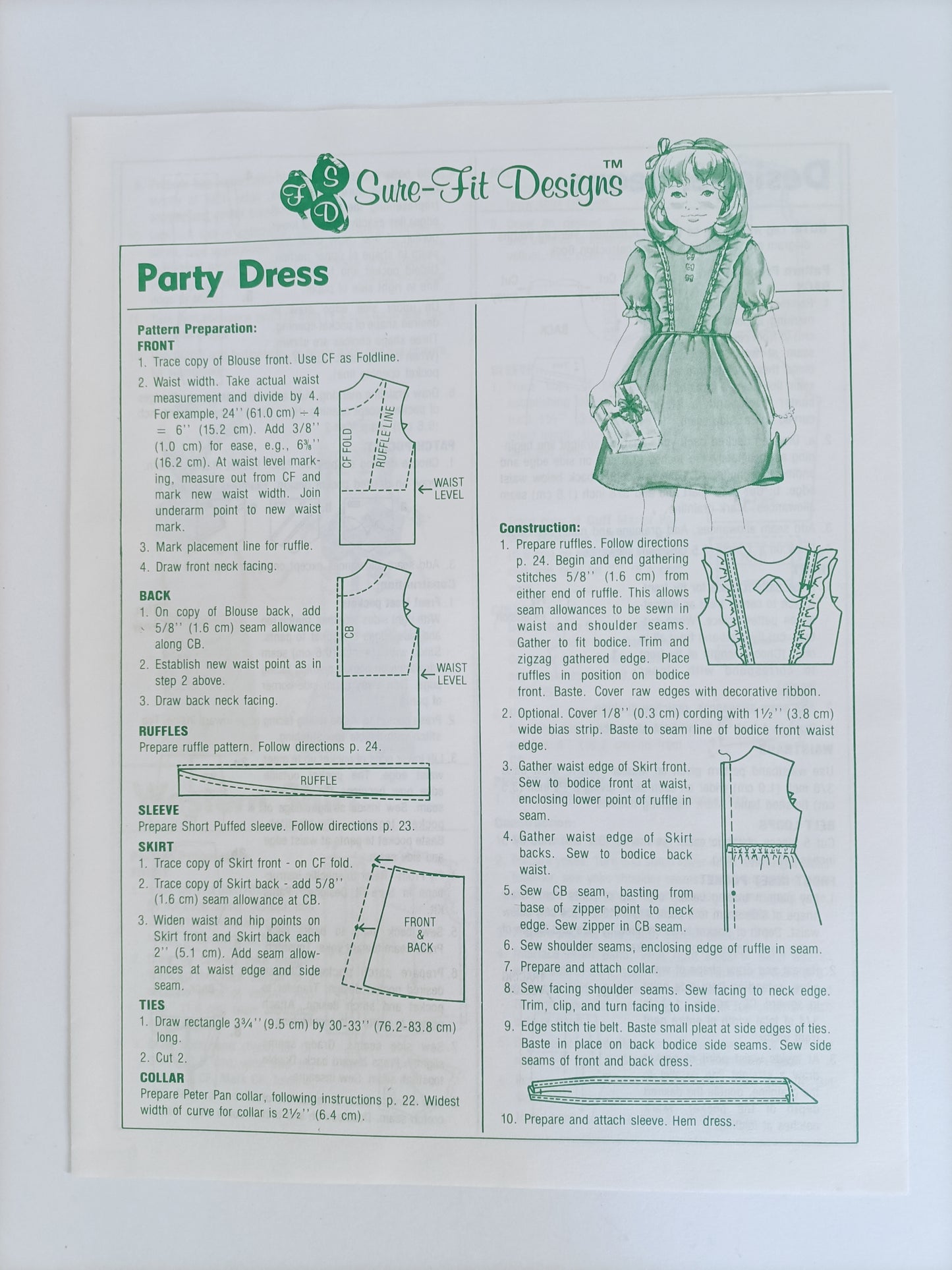 Sure-Fit Designs Children's Kit, 1983 First Edition