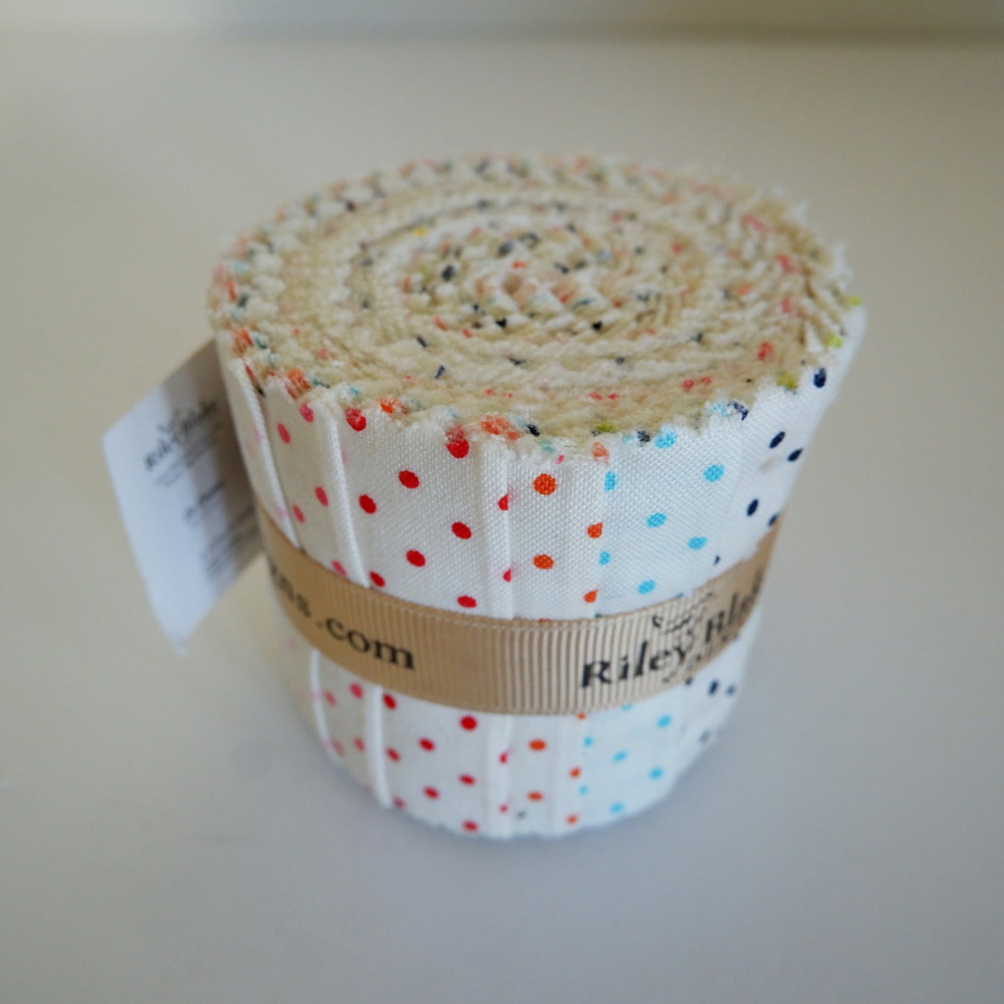 Swiss Dot Rolie Polie - 11 Pieces - Le Creme Basics Riley Blake