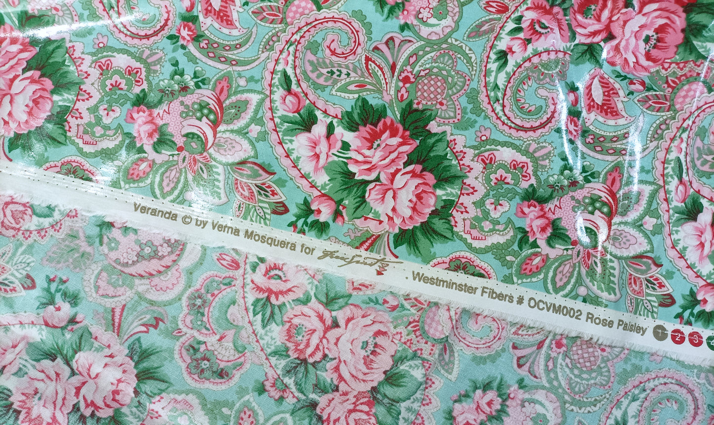 Laminated Cotton - Veranda - 130cm remnant - Fabric Rescue