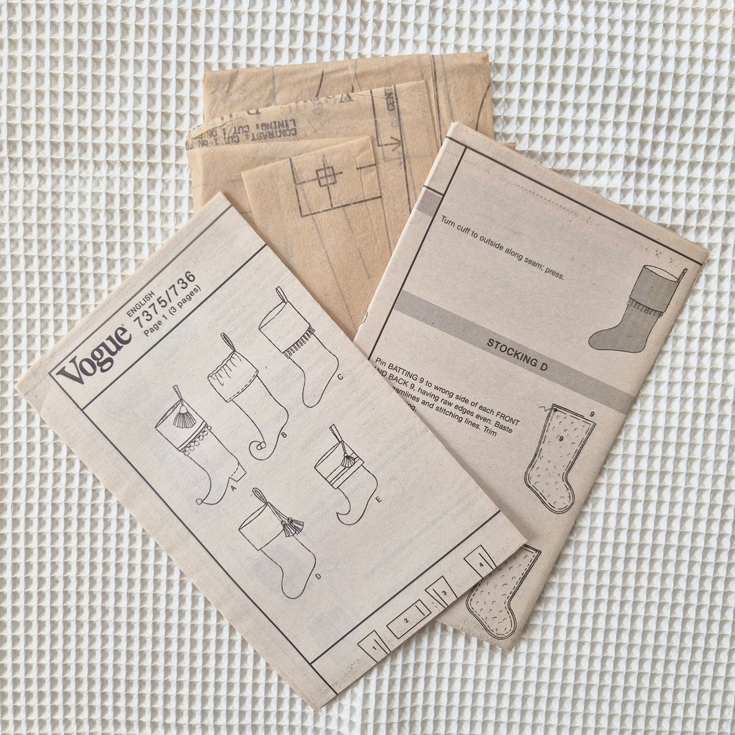 Vogue Craft 7375, Christmas Stockings