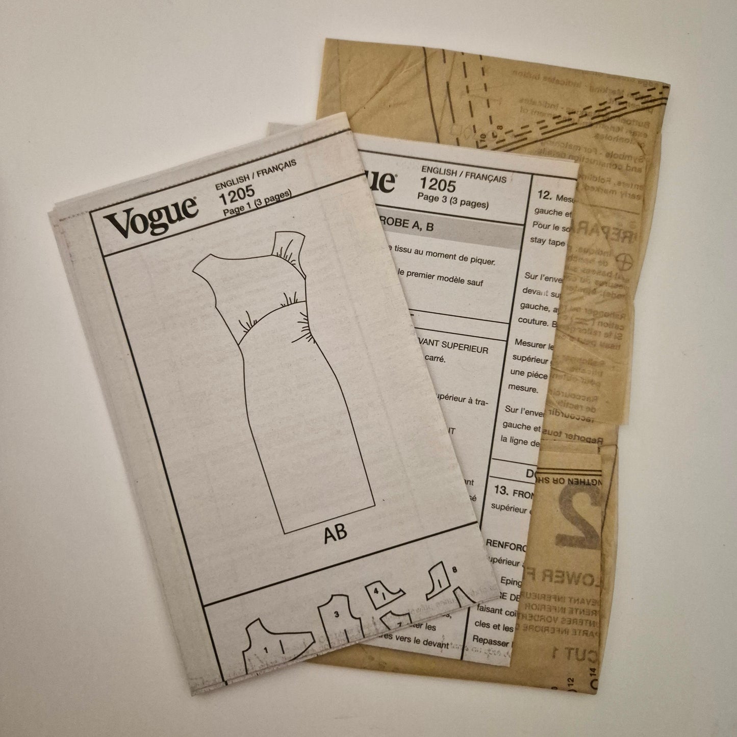 Vogue V1205, dress pattern, sizes 8 to 14