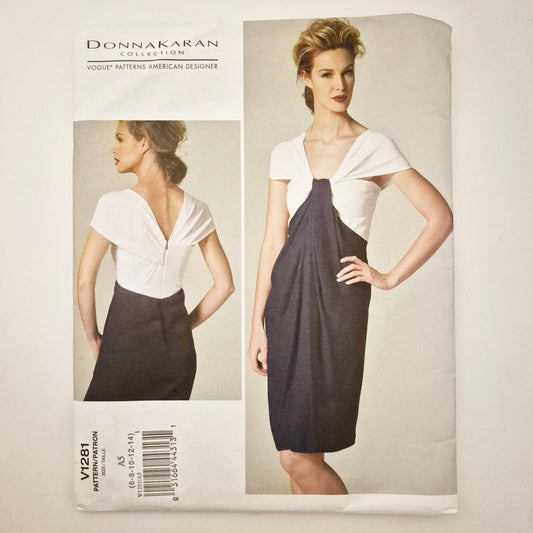Vogue V1281 dress pattern. Sizes 6 - 14