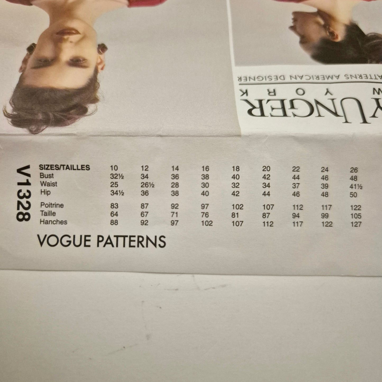 Vogue V1328, dress pattern, sizes 10 to 18