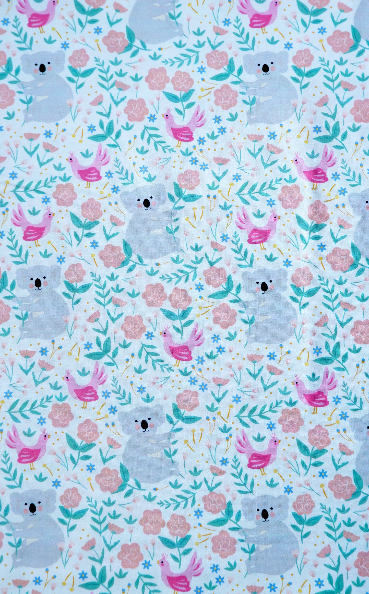 Cotton Fabric - Wild Garden range - Koala Love