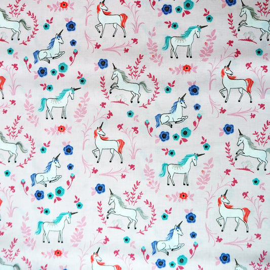 Fat quarter - My Unicorn Cotton fabric - Light Pink - Riley Blake