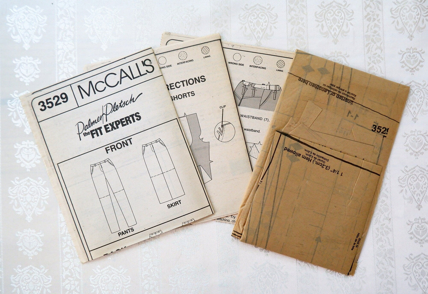 McCall's 3529, pants shorts and skirt pattern, sizes 14 - 18