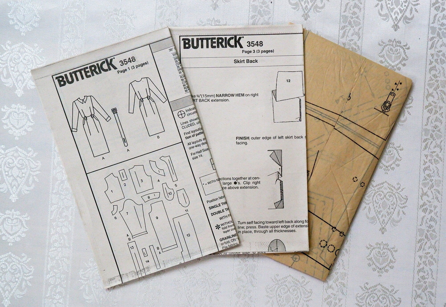 Butterick 3548, dress , Sizes 12 - 16