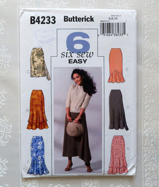 Butterick B4233, skirt pattern, sizes 6 - 10