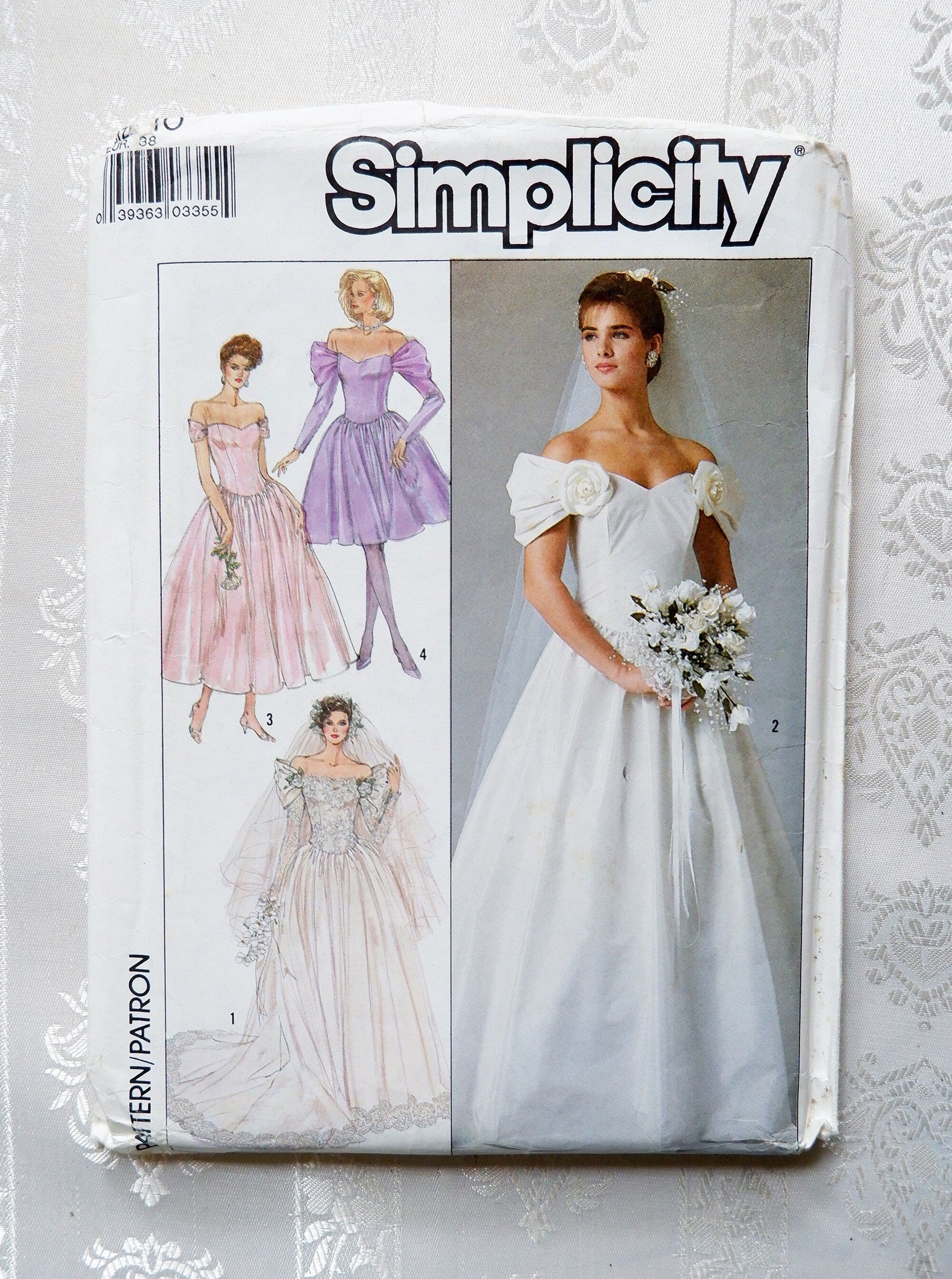 Simplicity 8413 brides and bridesmaid dress pattern, Size 10 AltFabrics Simplicity 8413 brides and bridesmaid dress pattern, Size 10 AltFabrics