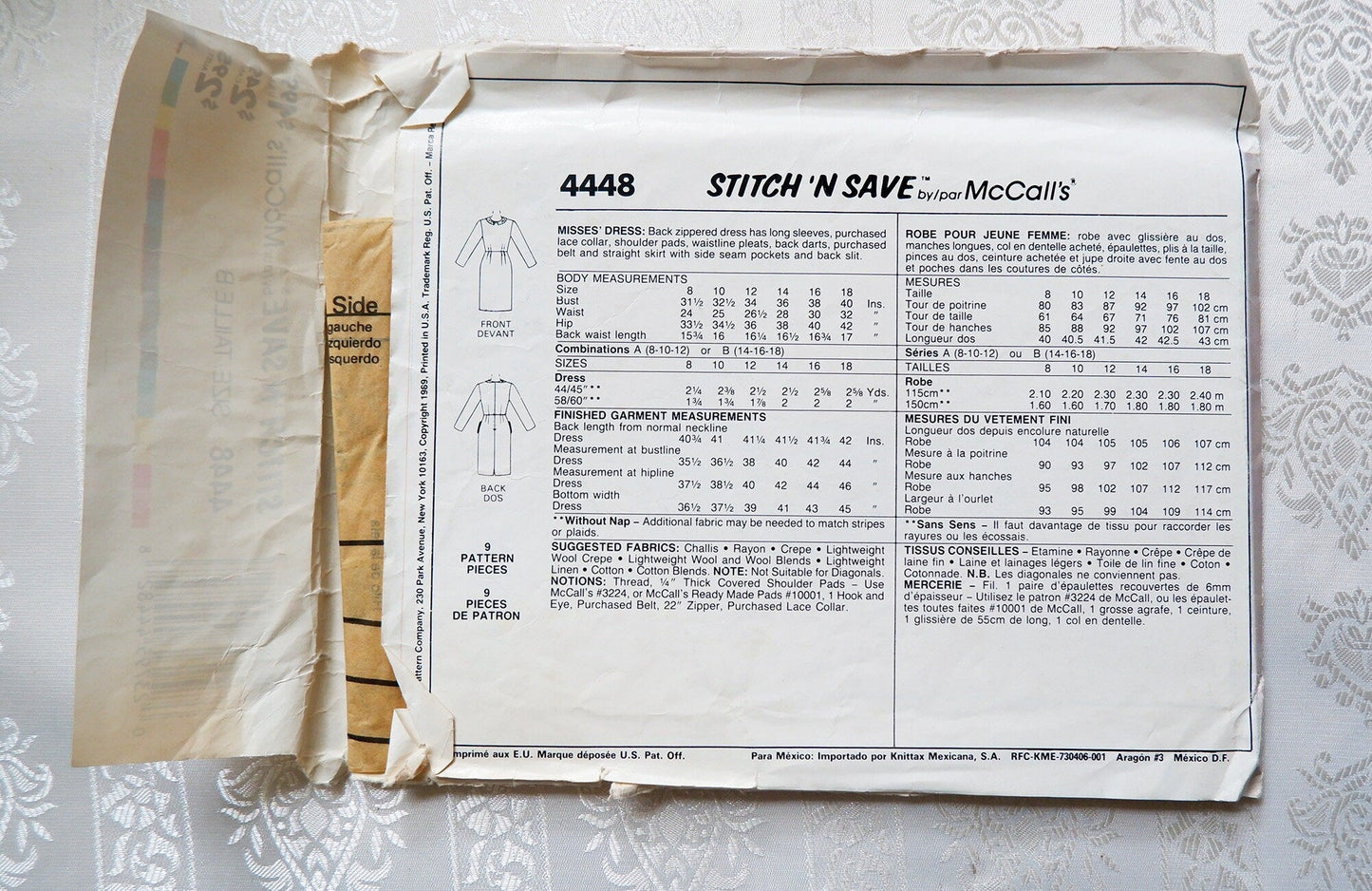 McCall's 4448, dress pattern, Sizes 14 - 18