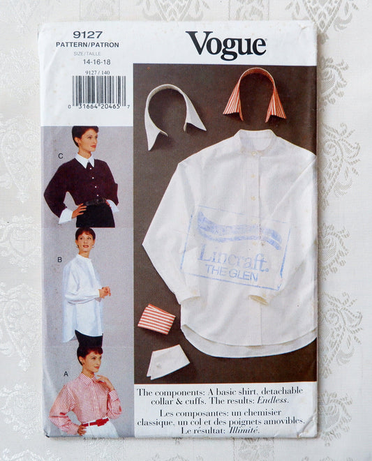 Vogue 9127, shirt pattern. Sizes 14 - 18