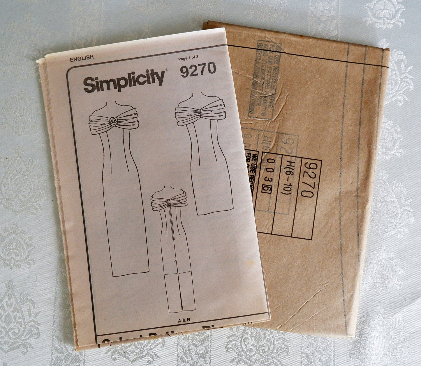 Simplicity 9270, Petite dress pattern, Sizes 6 - 10