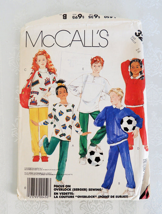 McCalls 3272, tops and pants pattern, Size 14
