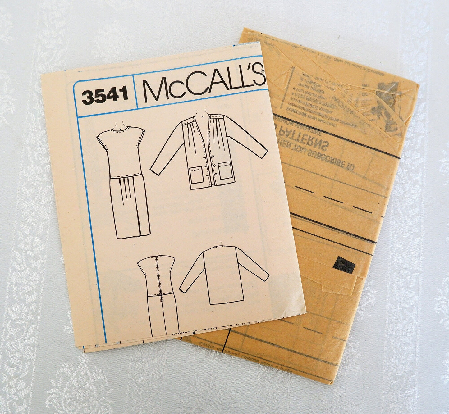 McCall's 3541, dress and jacket pattern, size 14