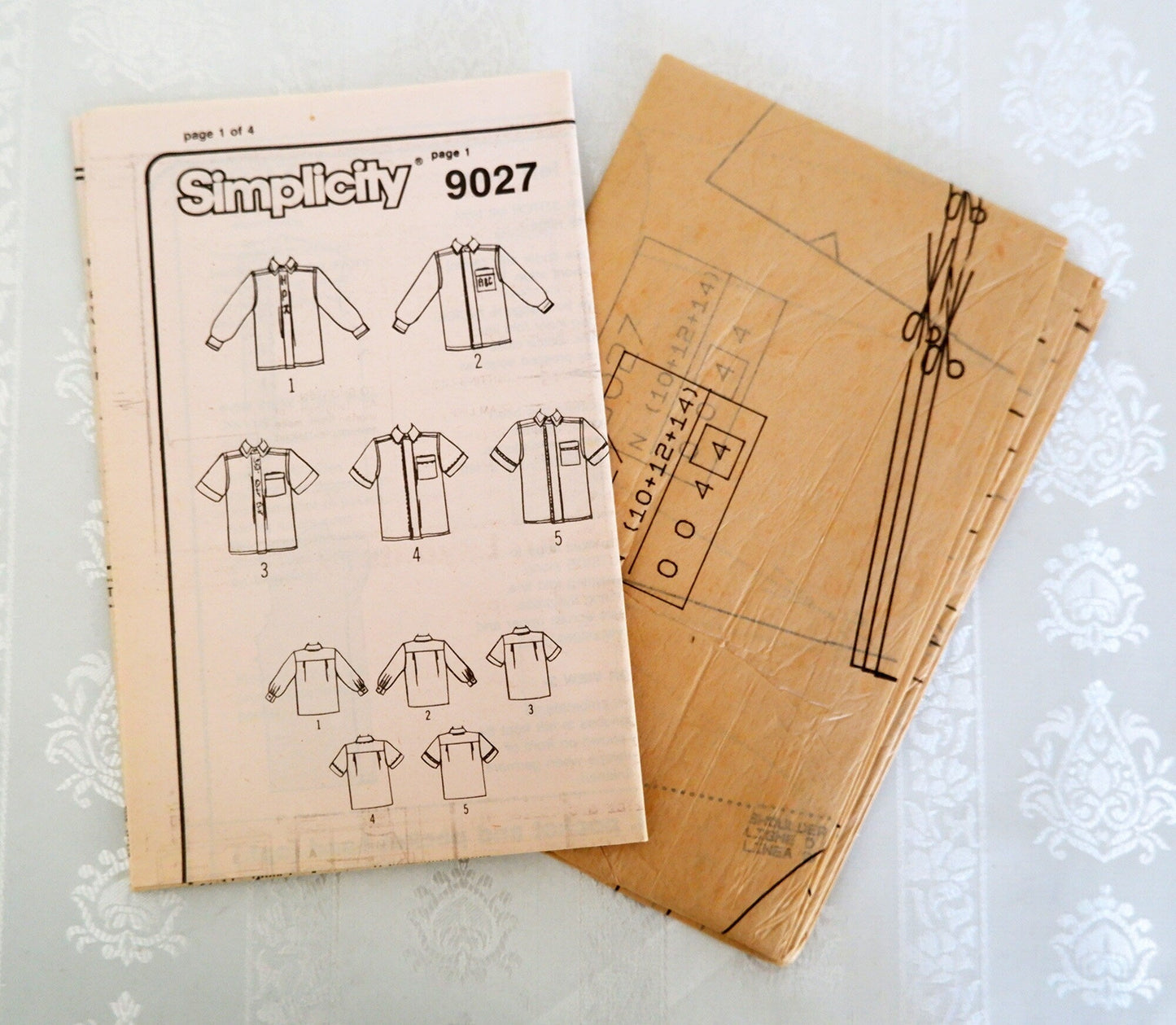 Simplicity 9027, women's shirt pattern, sizes 10 - 14