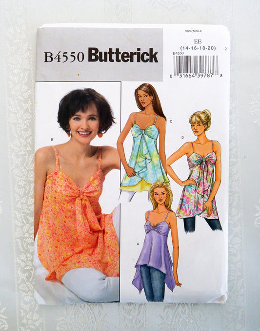 Butterick B4550, top pattern, Sizes 14 - 20