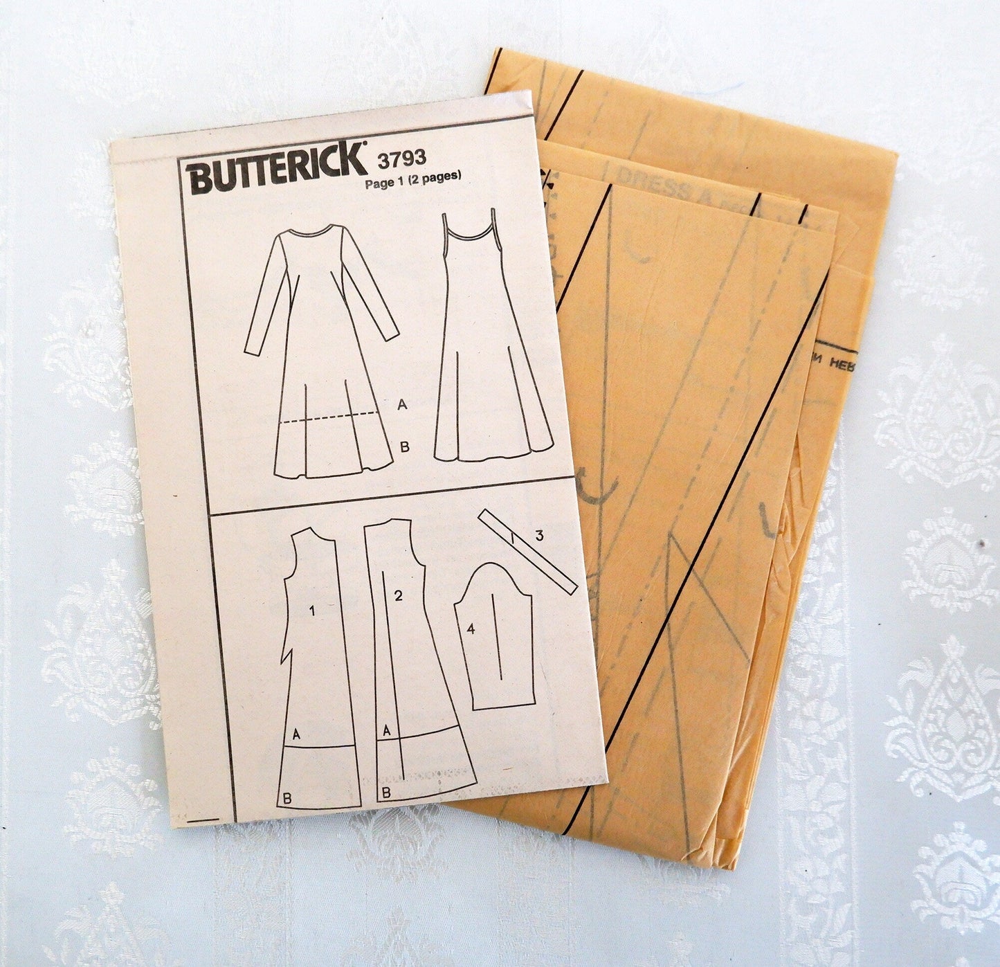 Butterick 3793, dress and slip pattern, Sizes 14 - 18