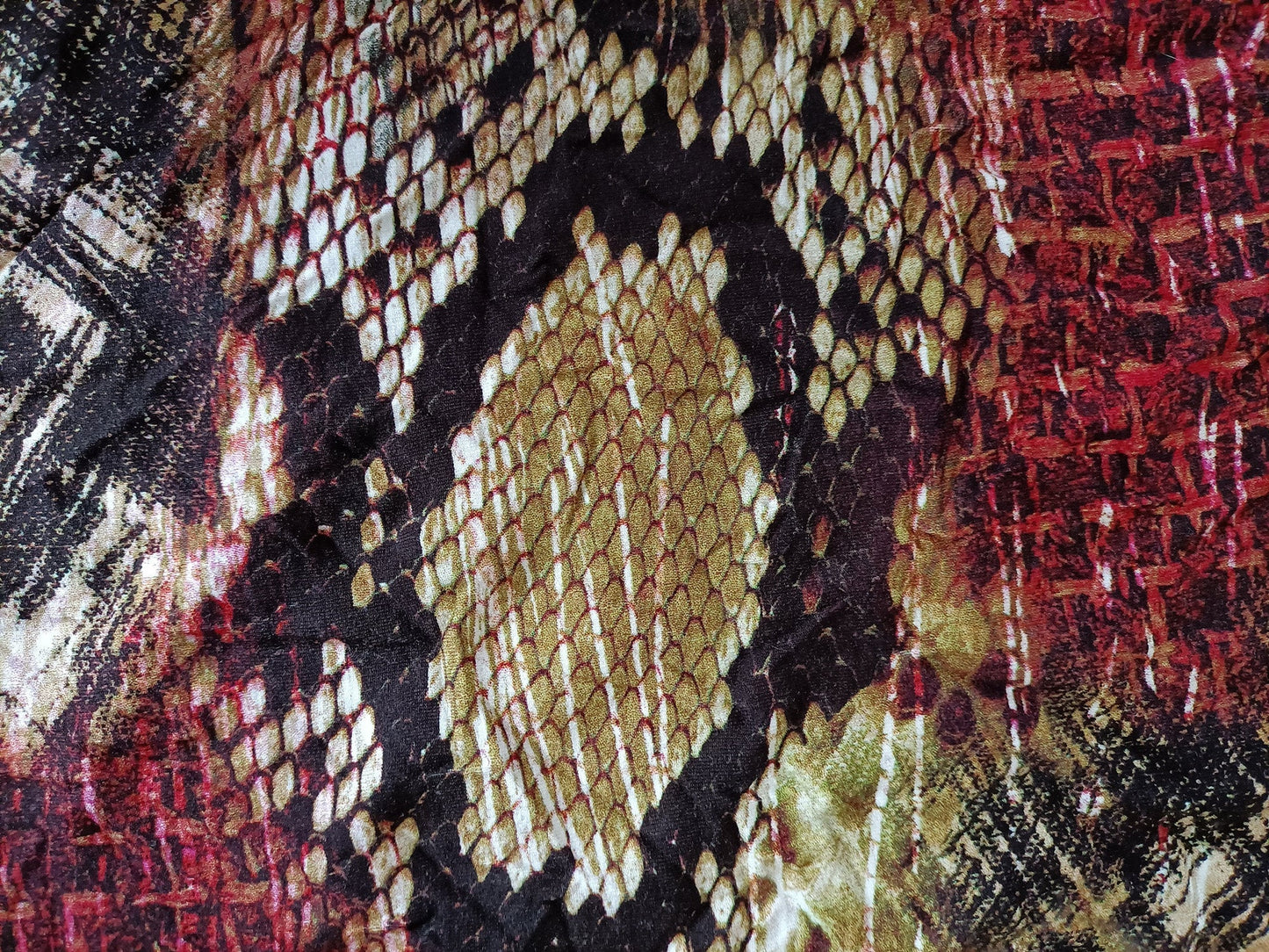 Knit - Abstract animal print - 70cm remnant - Fabric Rescue