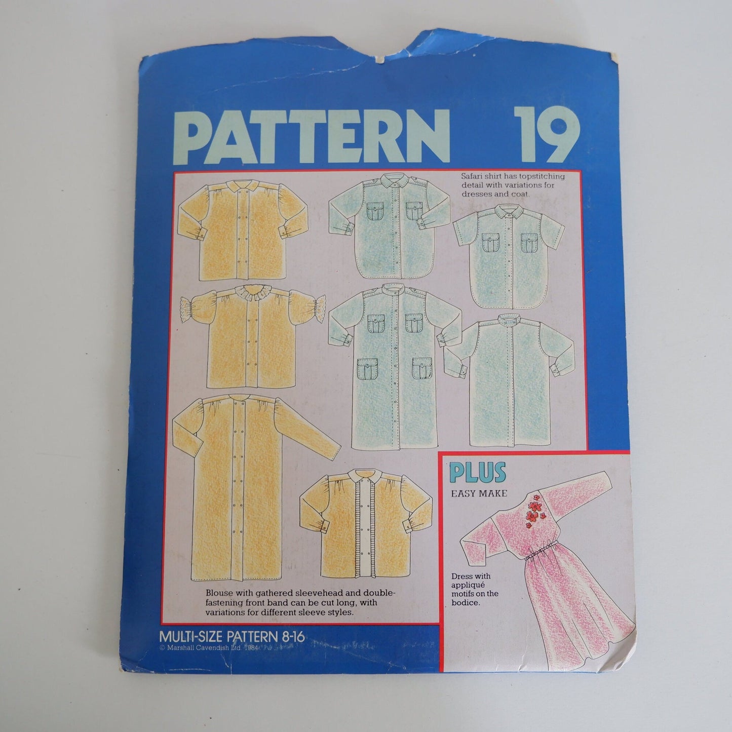 Make It Easy Special Collection 19, Shirt Coat Blouse and Dress pattern, Sizes 8 - 16