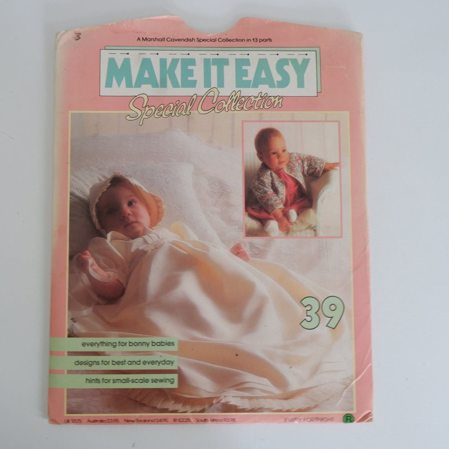 Make It Easy Special Collection 39, Baby Christening dress Matinee jacket Bonnet Romper and Bag pattern